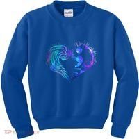 Suicide Prevention Awareness Teal Purple Heart You Matter Funny Gift Kids Sweatshirt thumb 0