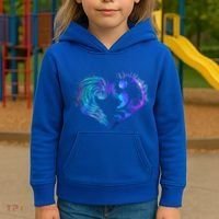 Suicide Prevention Awareness Teal Purple Heart You Matter Funny Gift Kids Hoodie thumb 3