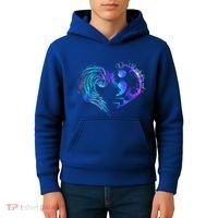Suicide Prevention Awareness Teal Purple Heart You Matter Funny Gift Kids Hoodie thumb 4