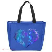 Suicide Prevention Awareness Teal Purple Heart You Matter Funny Gift Tote Bag thumb 0