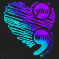 Suicide Prevention Awareness Week You Matter Semicolon Heart Cute Gift Beanie thumb 2