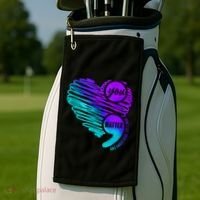 Suicide Prevention Awareness Week You Matter Semicolon Heart Cute Gift Golf Towel thumb 2