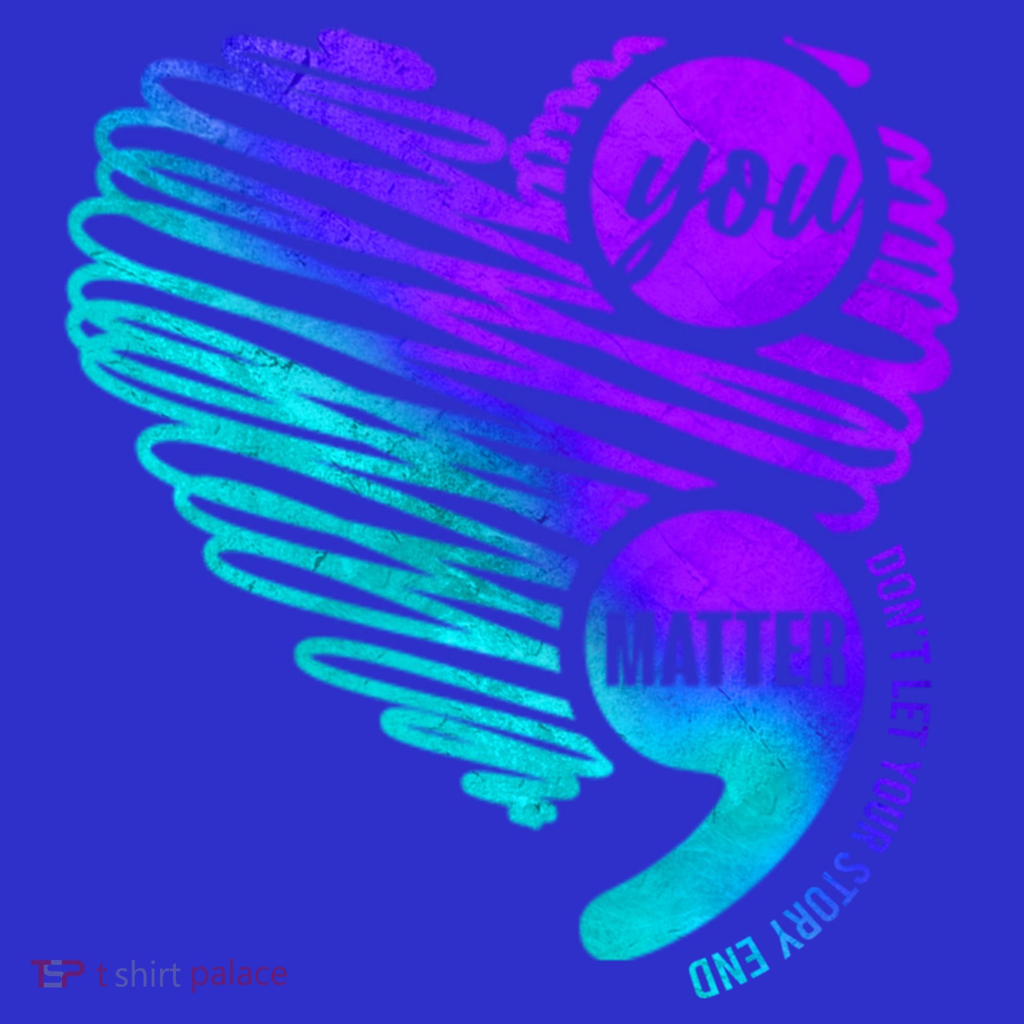 Suicide Prevention Awareness Week You Matter Semicolon Heart Cute Gift Long Sleeve Shirt