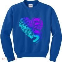 Suicide Prevention Awareness Week You Matter Semicolon Heart Cute Gift Kids Sweatshirt thumb 0