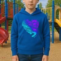 Suicide Prevention Awareness Week You Matter Semicolon Heart Cute Gift Kids Hoodie thumb 2
