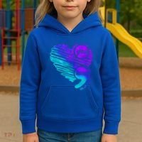 Suicide Prevention Awareness Week You Matter Semicolon Heart Cute Gift Kids Hoodie thumb 3