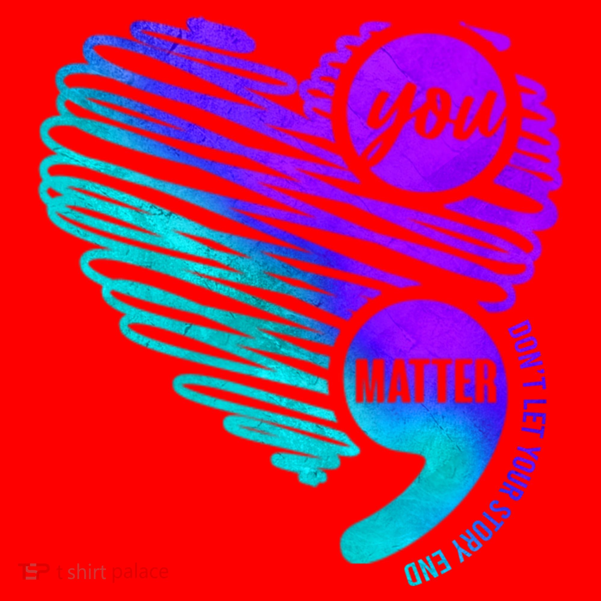Suicide Prevention Awareness Week You Matter Semicolon Heart Cute Gift Santa Hat