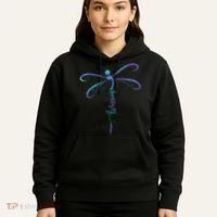 Suicide Prevention Awareness Warrior Dragonfly Semicolon Hoodie thumb 5