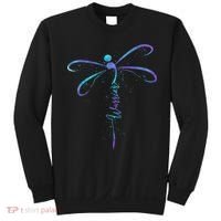 Suicide Prevention Awareness Warrior Dragonfly Semicolon Sweatshirt thumb 0