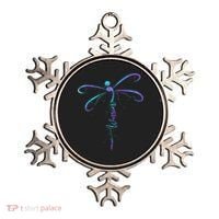 Suicide Prevention Awareness Warrior Dragonfly Semicolon Ornament thumb 0
