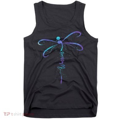 Suicide Prevention Awareness Warrior Dragonfly Semicolon Tank Top