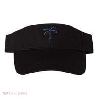 Suicide Prevention Awareness Warrior Dragonfly Semicolon Visor thumb 0