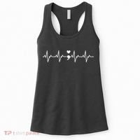 Suicide Prevention Awareness HeartBeat Semicolon Gift Women's Tank Top thumb 0