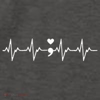 Suicide Prevention Awareness HeartBeat Semicolon Gift Women's Tank Top thumb 5