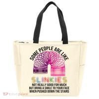 Some People Are Like Slinkies Tote Bag thumb 0