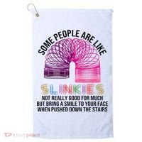 Some People Are Like Slinkies Golf Towel thumb 0