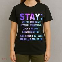 Suicide Prevention Awareness Stay Your Life Matters T-Shirt thumb 4