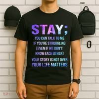 Suicide Prevention Awareness Stay Your Life Matters T-Shirt thumb 6
