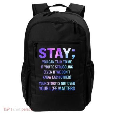 Suicide Prevention Awareness Stay Your Life Matters Backpack