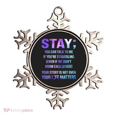 Suicide Prevention Awareness Stay Your Life Matters Ornament