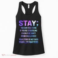 Suicide Prevention Awareness Stay Your Life Matters Women's Tank Top thumb 0