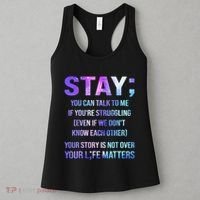 Suicide Prevention Awareness Stay Your Life Matters Women's Tank Top thumb 3