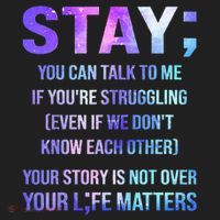Suicide Prevention Awareness Stay Your Life Matters Golf Towel thumb 3