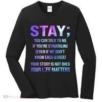 Suicide Prevention Awareness Stay Your Life Matters Women's Long Sleeve Shirt thumb 0