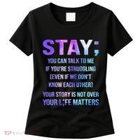 Suicide Prevention Awareness Stay Your Life Matters Women's T-Shirt thumb 0