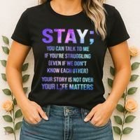 Suicide Prevention Awareness Stay Your Life Matters Women's T-Shirt thumb 2