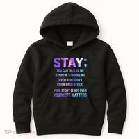 Suicide Prevention Awareness Stay Your Life Matters Kids Hoodie thumb 0