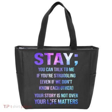 Suicide Prevention Awareness Stay Your Life Matters Tote Bag