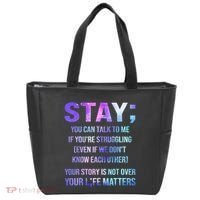 Suicide Prevention Awareness Stay Your Life Matters Tote Bag thumb 0