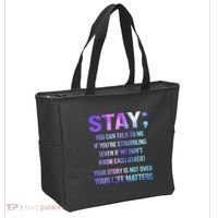Suicide Prevention Awareness Stay Your Life Matters Tote Bag thumb 2