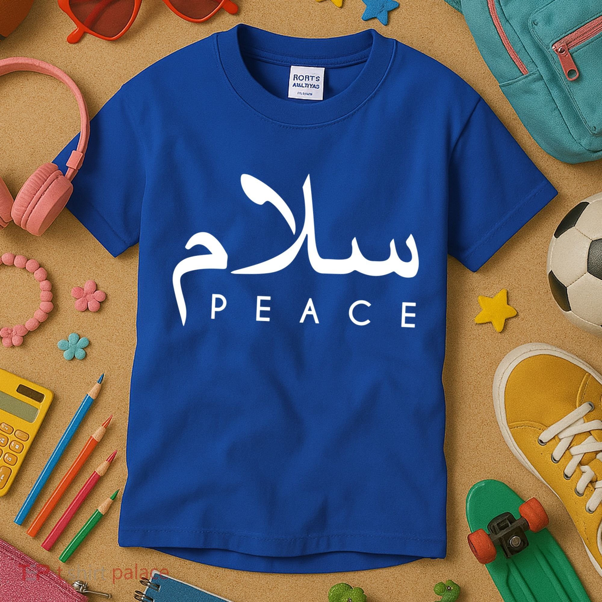 Salam Peace Arabic Calligraphy Funny Gift Kids T-Shirt