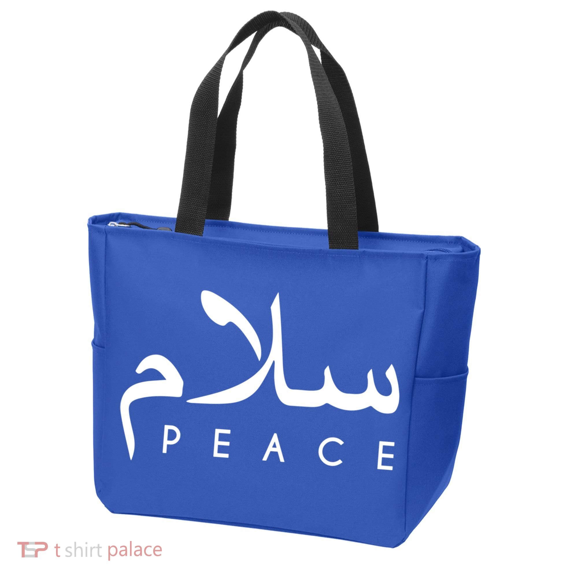 Salam Peace Arabic Calligraphy Funny Gift Tote Bag