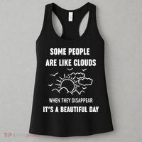 Some People Are Like Clouds Aesthetic Grunge Edgy Sarcastic Introvert Women's Tank Top thumb 3