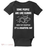 Some People Are Like Clouds Aesthetic Grunge Edgy Sarcastic Introvert Baby Bodysuit thumb 0