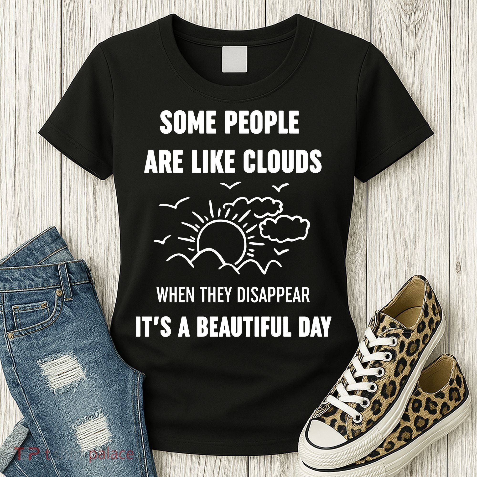 Some People Are Like Clouds Aesthetic Grunge Edgy Sarcastic Introvert Women's T-Shirt