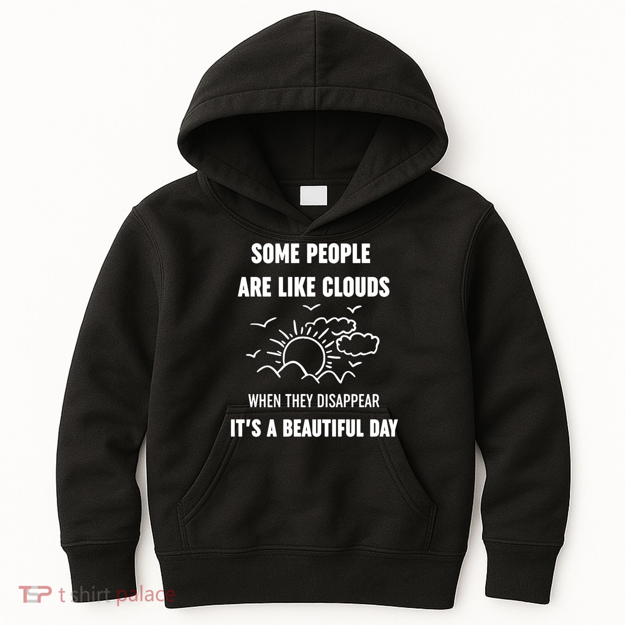 Some People Are Like Clouds Aesthetic Grunge Edgy Sarcastic Introvert Kids Hoodie