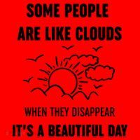 Some People Are Like Clouds Aesthetic Grunge Edgy Sarcastic Introvert Santa Hat thumb 1