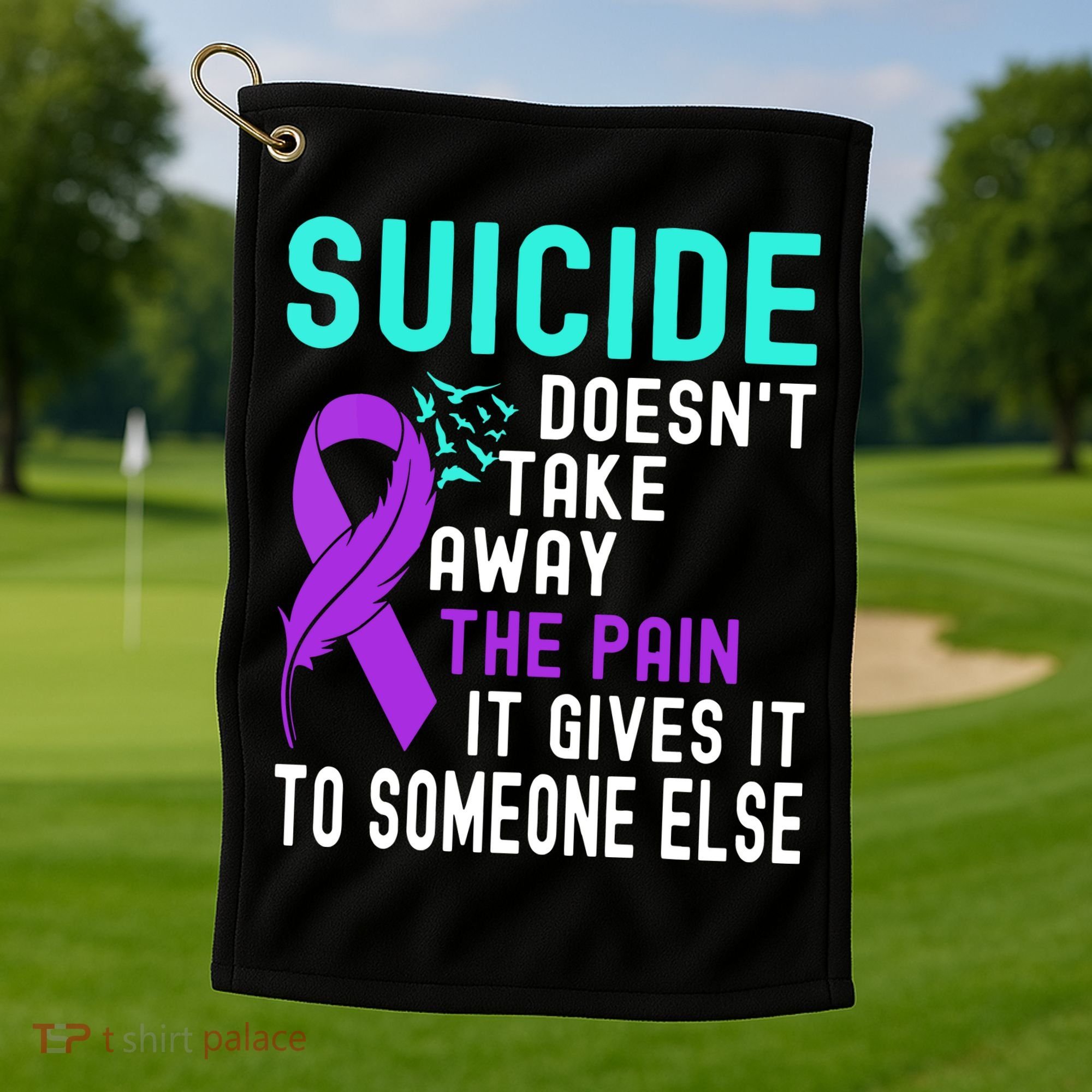 Suicide Prevention Awareness Golf Towel