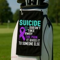 Suicide Prevention Awareness Golf Towel thumb 2