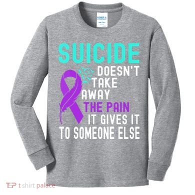 Suicide Prevention Awareness Kids Long Sleeve Shirt