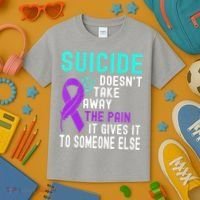 Suicide Prevention Awareness Kids T-Shirt thumb 3