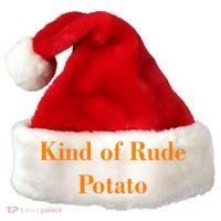 Sweet Potato And Kind Of Rude Potato Matching Santa Hat thumb 0