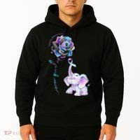 Suicide Prevention Awareness Flower Elephant Ribbon Gift Hoodie thumb 2