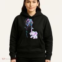 Suicide Prevention Awareness Flower Elephant Ribbon Gift Hoodie thumb 5