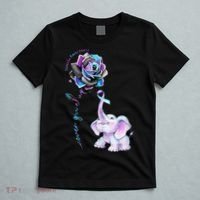 Suicide Prevention Awareness Flower Elephant Ribbon Gift T-Shirt thumb 5