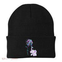 Suicide Prevention Awareness Flower Elephant Ribbon Gift Beanie thumb 0
